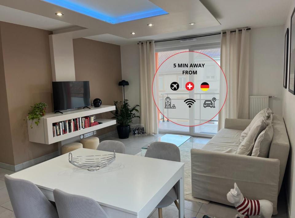 A Few Steps From Basel With Balcony And Free Private Parking Apartment